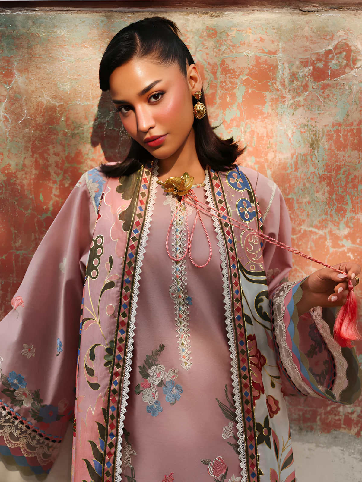 Bin ilyas Lawn Embroidered 3 Piece DL-3043