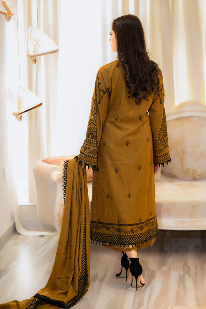 Dhanak 3-Piece Embroidered Dress D-GD 1021