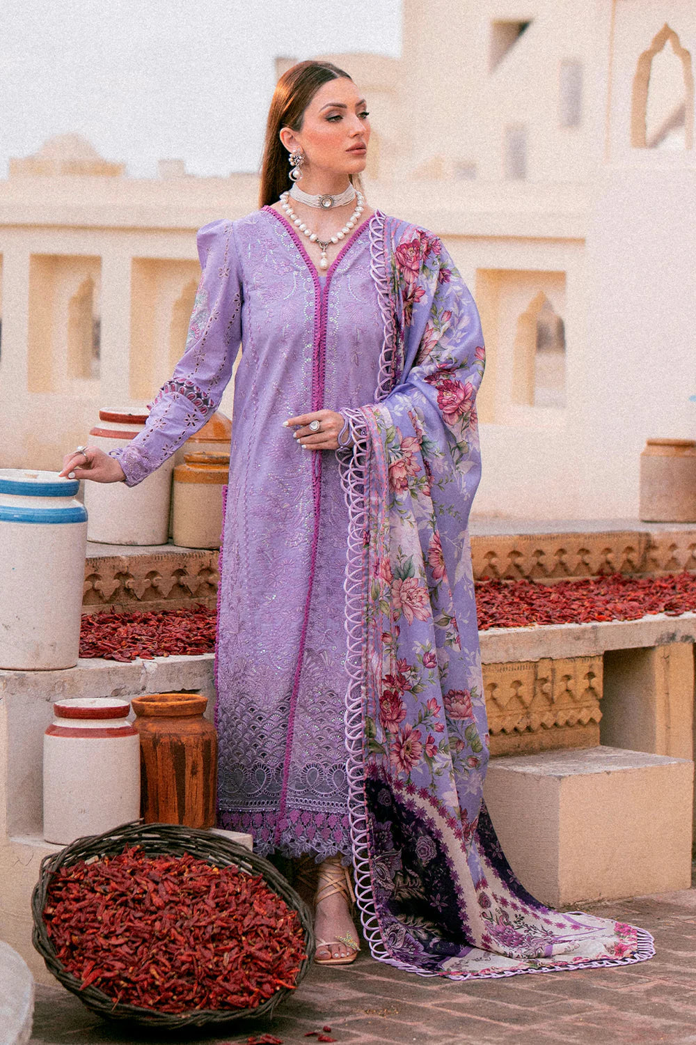 Zarposh Lawn 3 Piece Embroidered Suit DL-582
