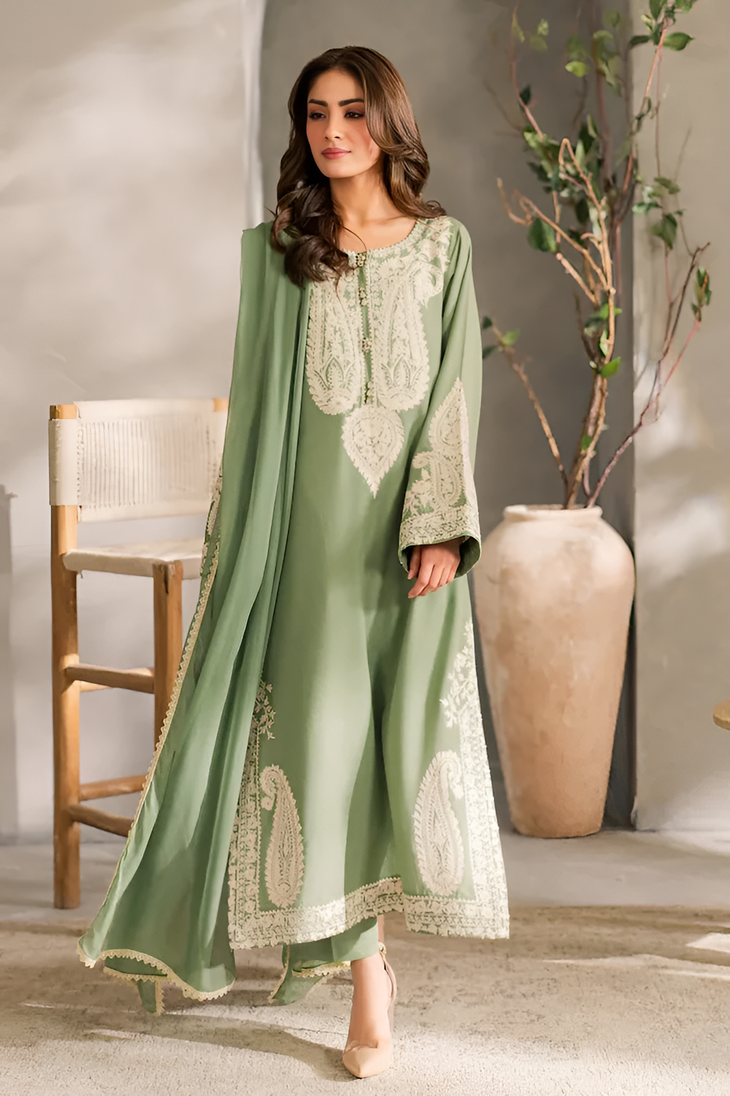 Dilkash Libas 3 Piece Embroidered Lawn DL-097