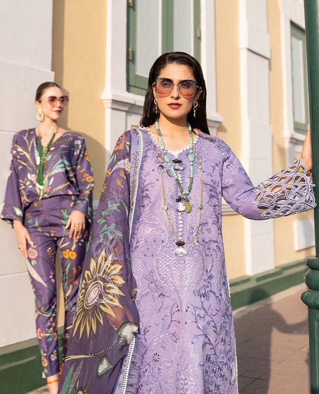 Mushq Embroidered lawn Three Piece MQ-23