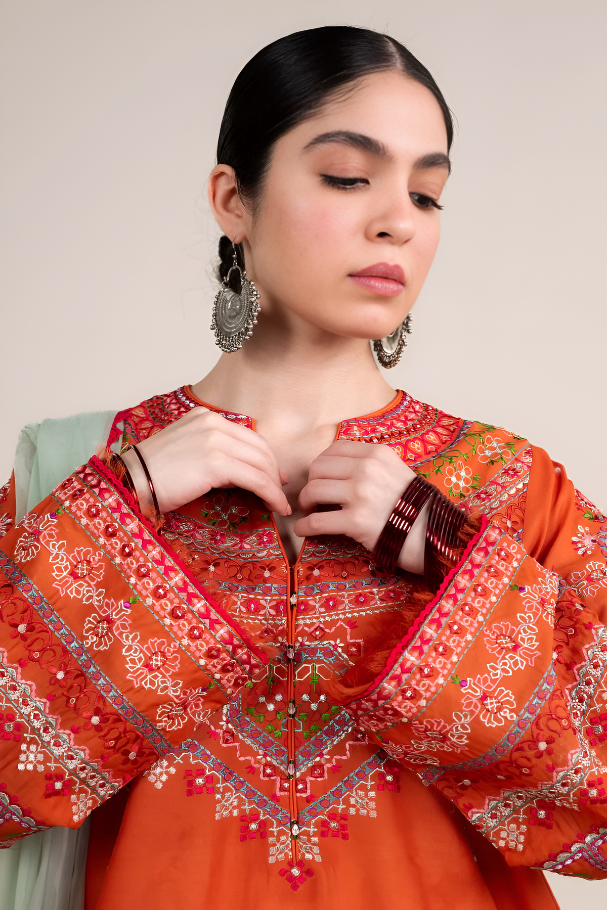 Baroque 3 Piece Embroidered LawnSuit DL-037