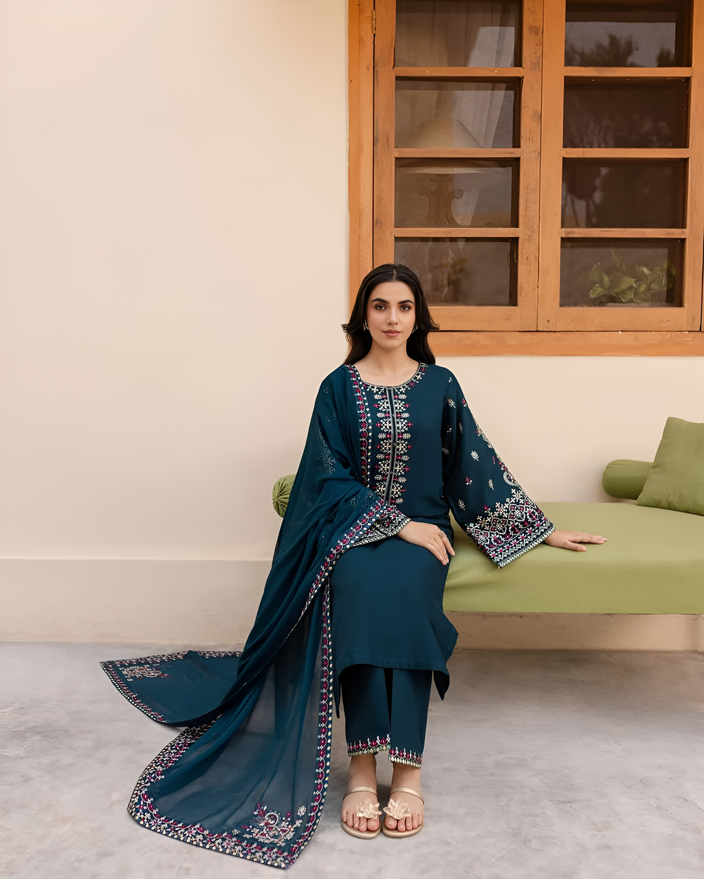Dilkash Libas Embroidered 3 Piece Lawn Suit DL-3270