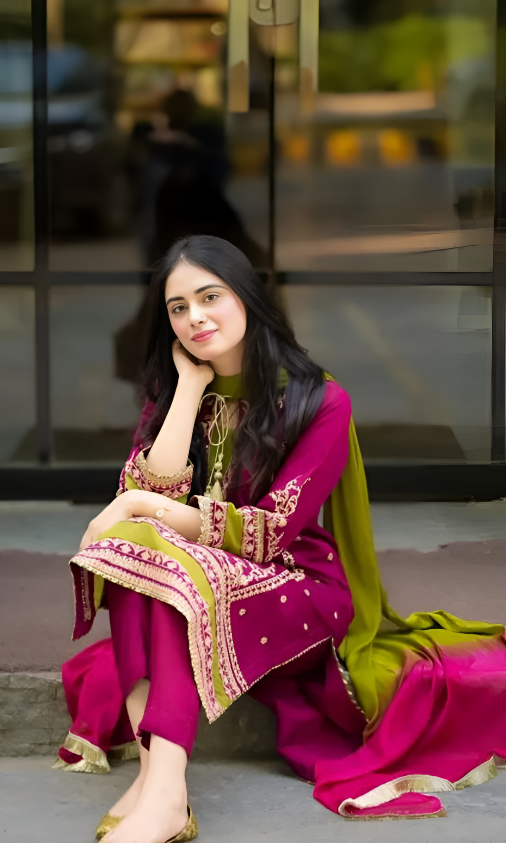 MEENA 3 Piece Embroidered Lawn DL-077