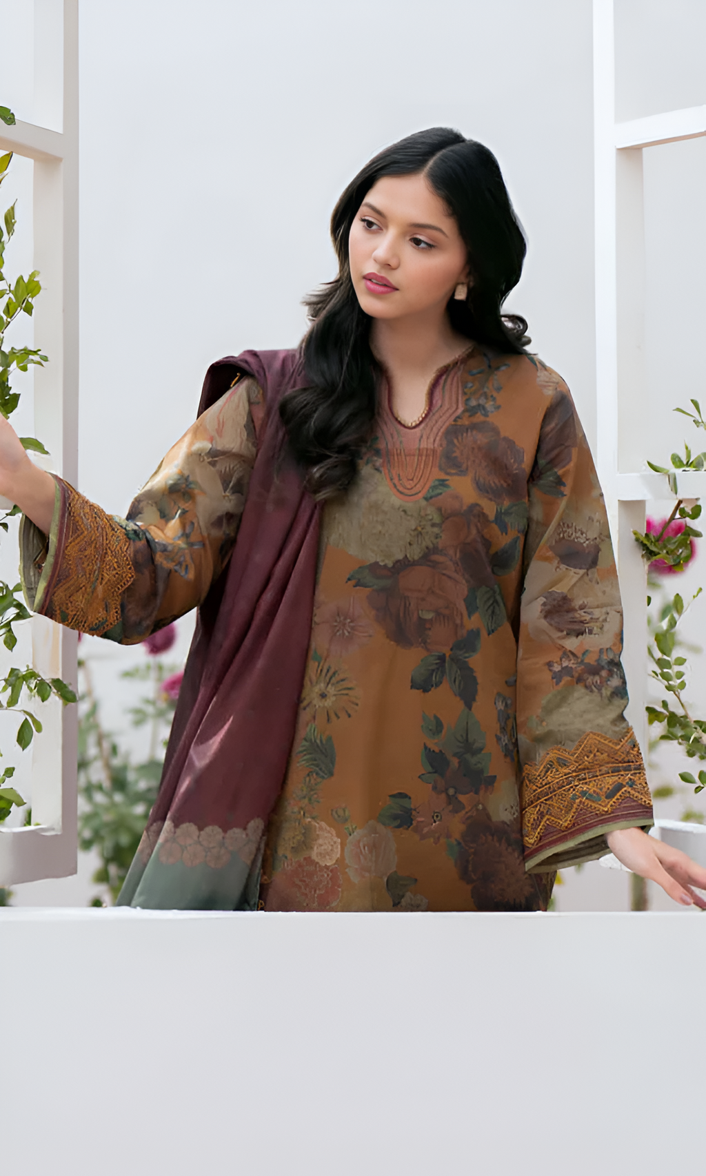 Baroque 3 Piece Lawn Suit DL-004