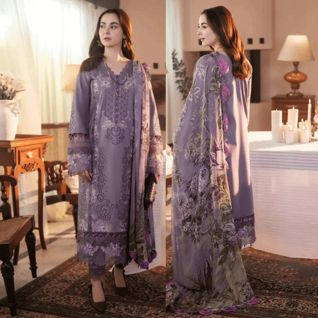 Jade 3 Piece Lawn Chickenkari Embroidered Suit DL-587