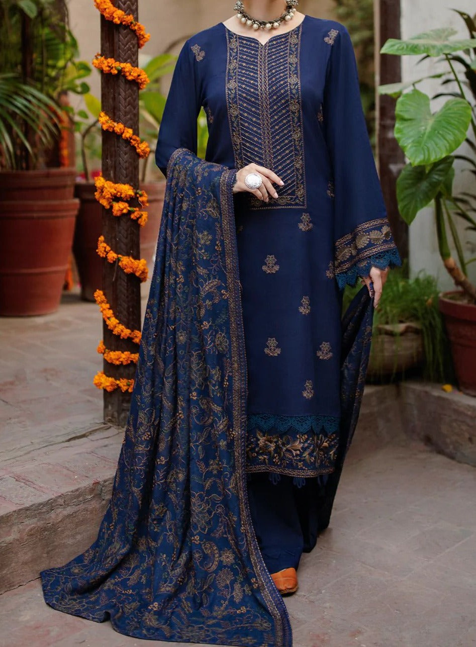 Dhanak 3-Piece Embroidered Dress D-GD T30