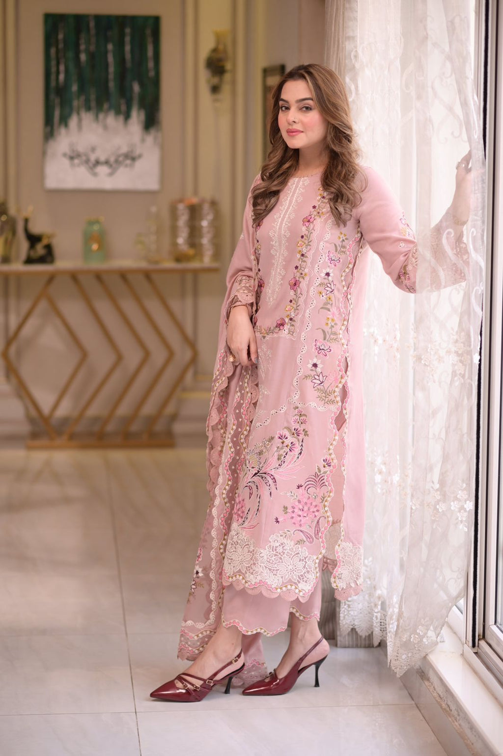 Dilkash Libas Embroidered Lawn 3 Piece DL-4034