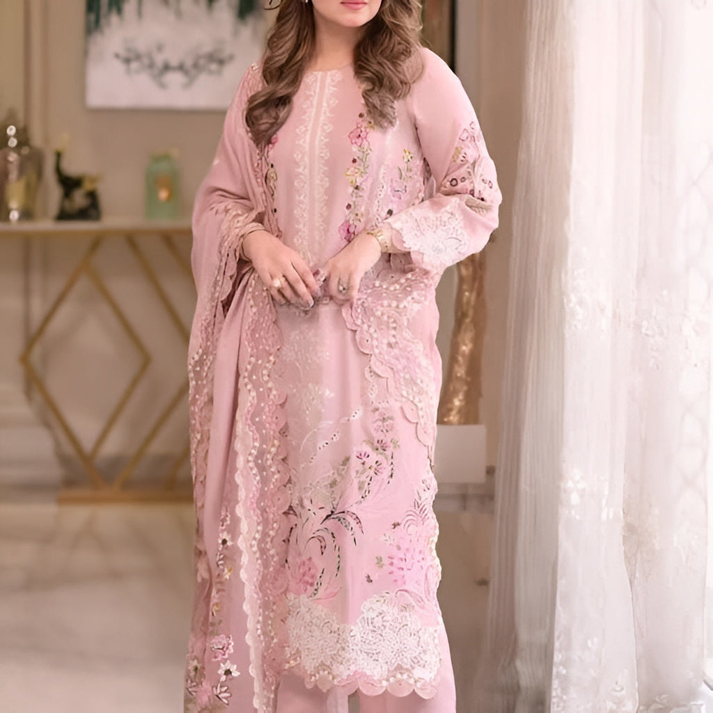 Dilkash Libas Embroidered Lawn 3 Piece DL-4034