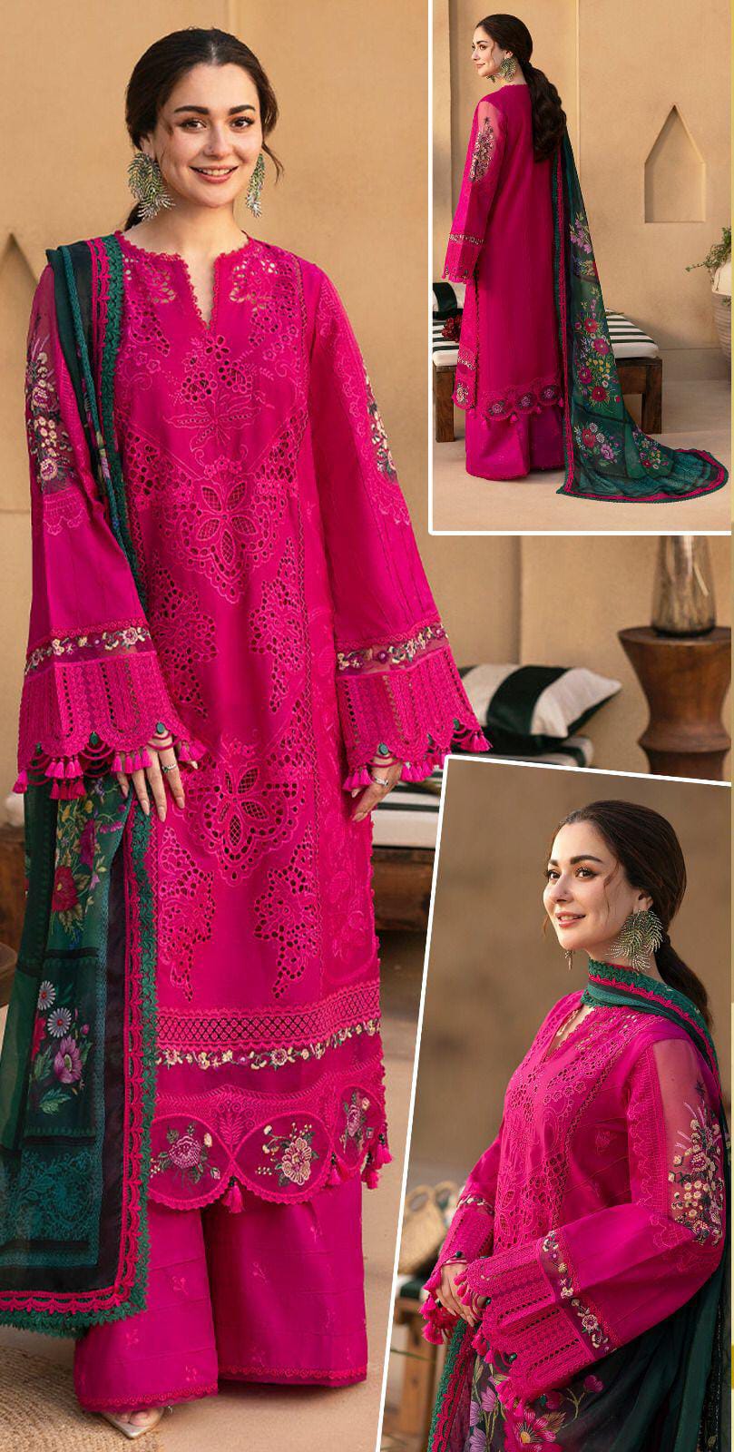 Dilkash Libas 3 Piece Embroidered Lawn DL-1010
