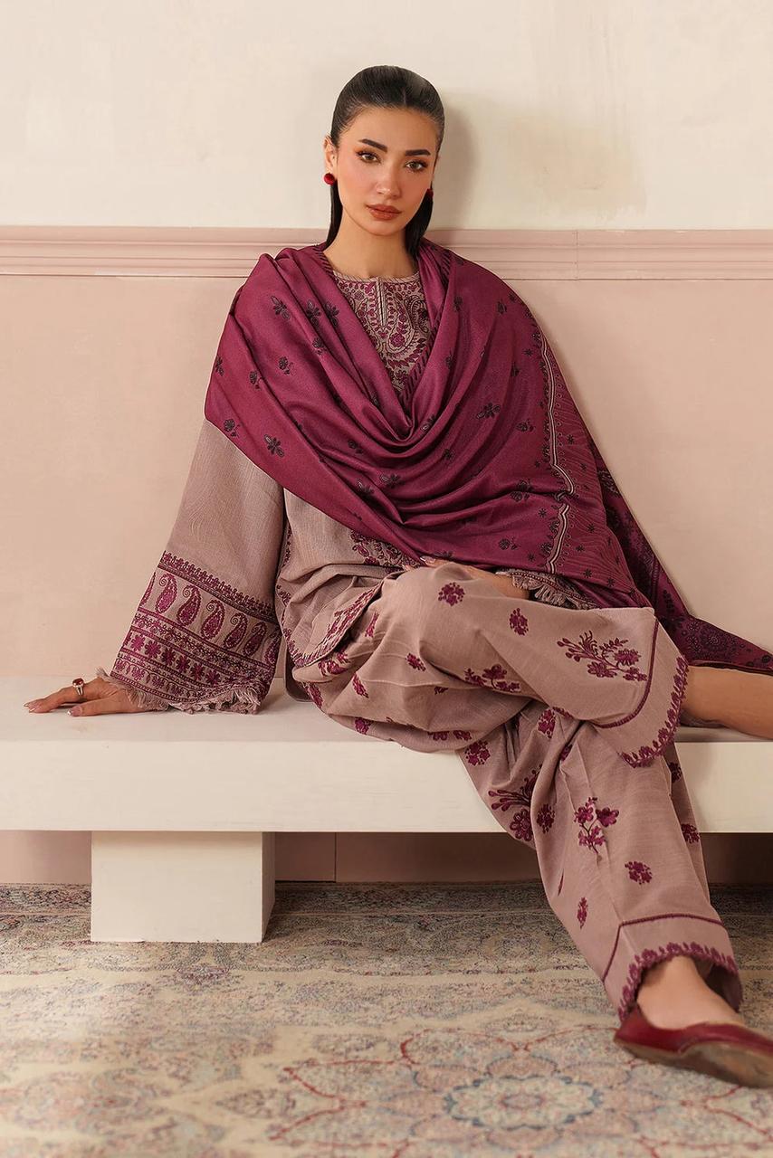 Baroque Embroidered Lawn 3 Piece Suit DL-1011