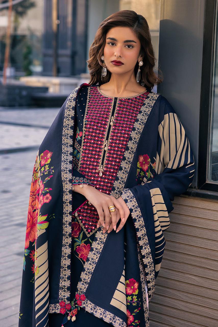 Charizma Eid Collection Lawan Embroidered 3 Piece DL-1017