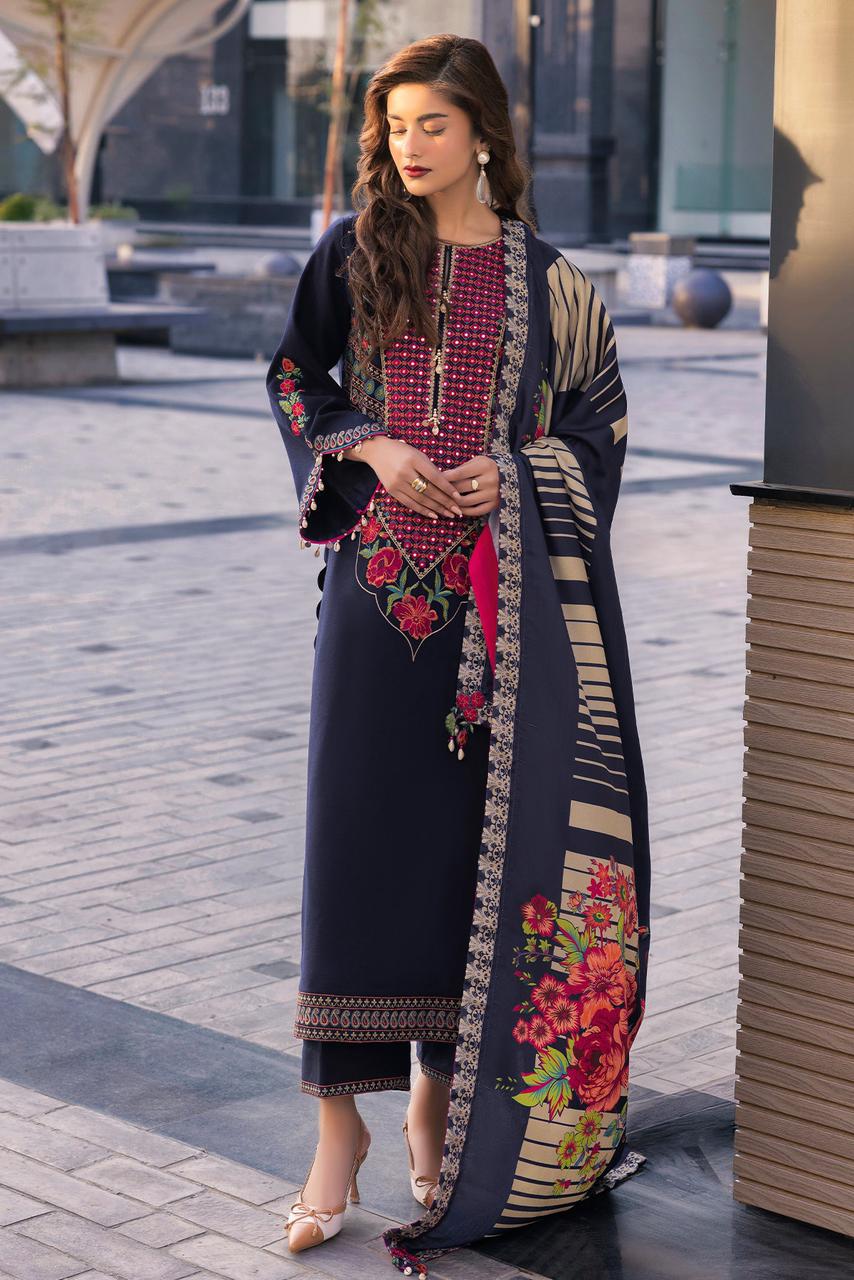 Charizma Eid Collection Lawan Embroidered 3 Piece DL-1017