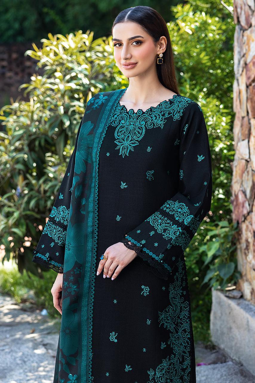 Farasha 3 Piece Embroidered Lawn DL-1016