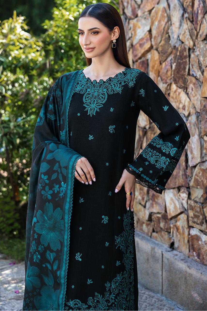 Farasha 3 Piece Embroidered Lawn DL-1016
