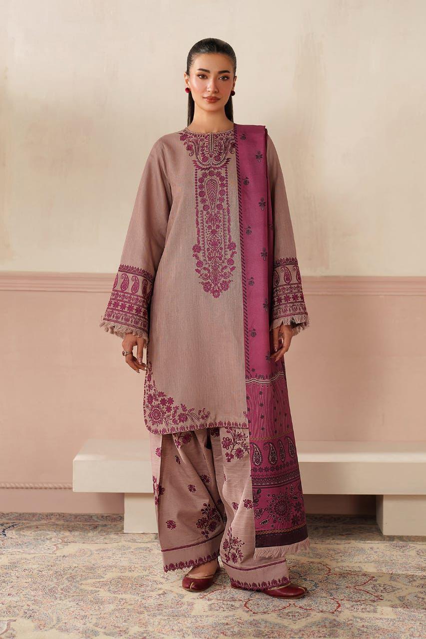 Baroque Embroidered Lawn 3 Piece Suit DL-1011