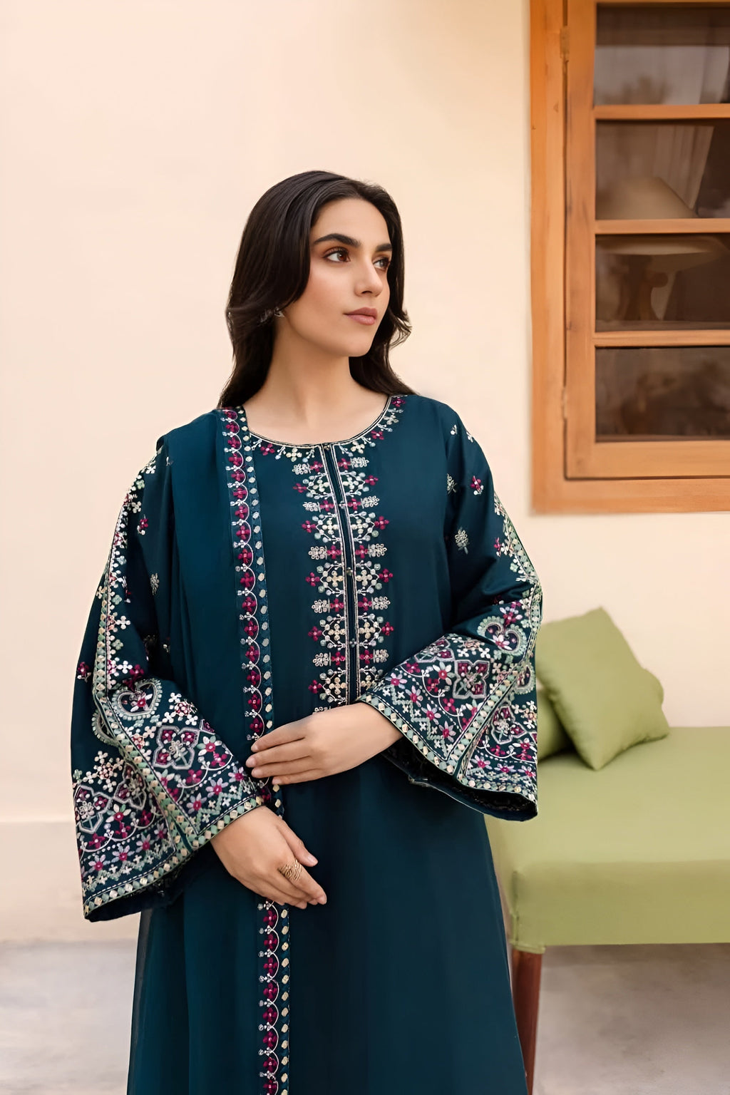 Dilkash Libas Embroidered 3 Piece Lawn Suit DL-3270