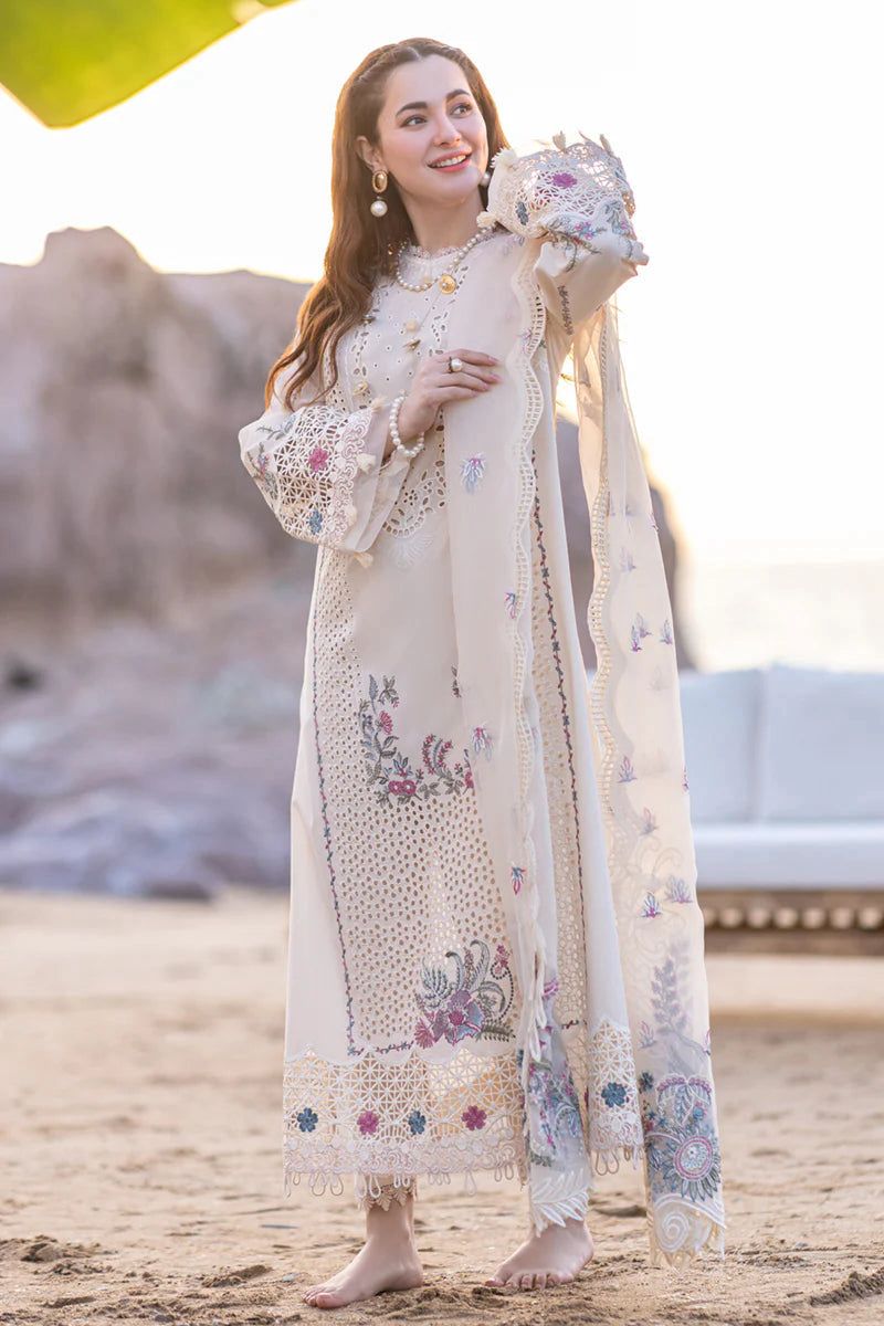 Qalamkar 3 Piece Embroidered Lawn DL-1006
