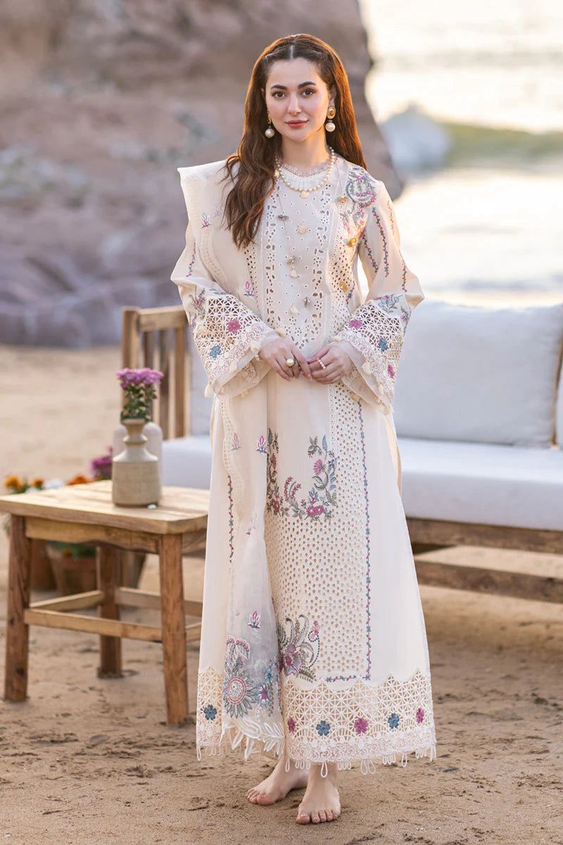 Qalamkar 3 Piece Embroidered Lawn DL-1006