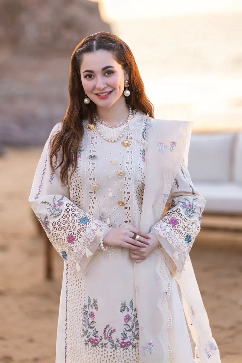 Qalamkar 3 Piece Embroidered Lawn DL-1006