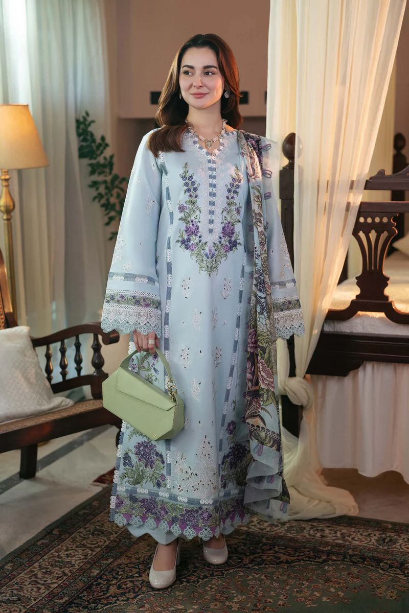 Jade Lawn Embroidered 3 Piece Suit DL-1009