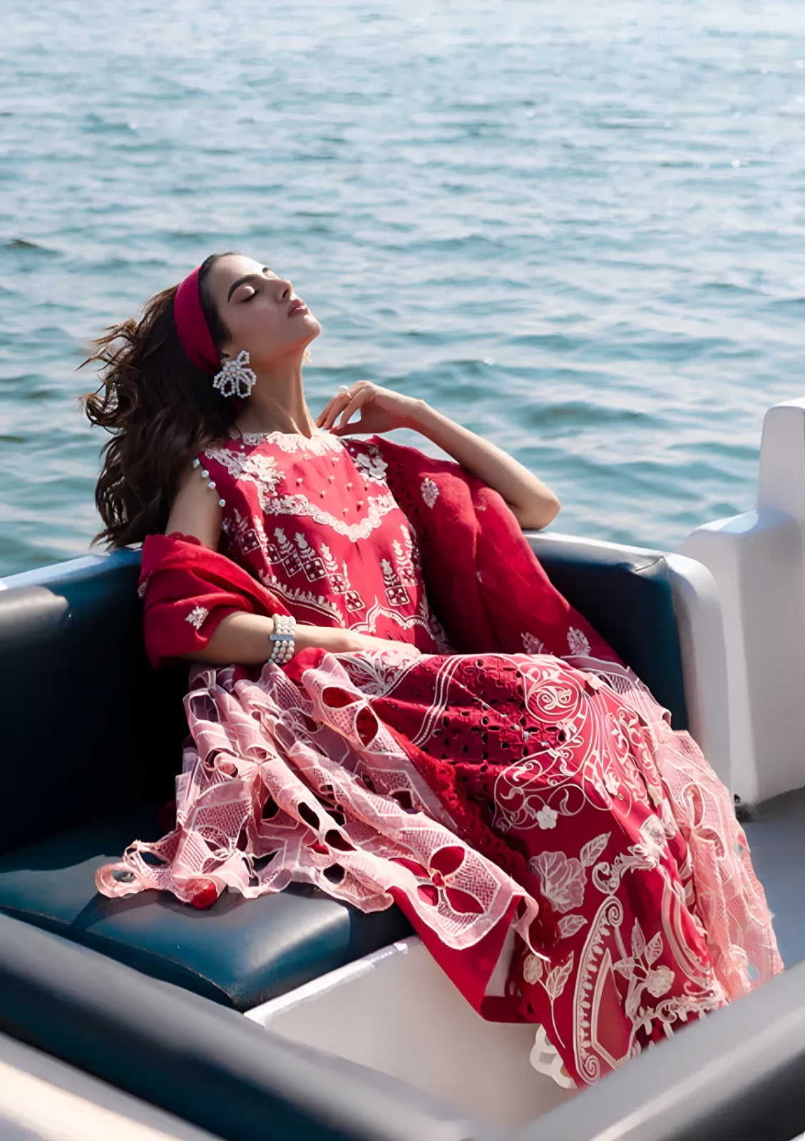 PARISHAY Summer 3PC Lawn Embroidered Suit - PR-284