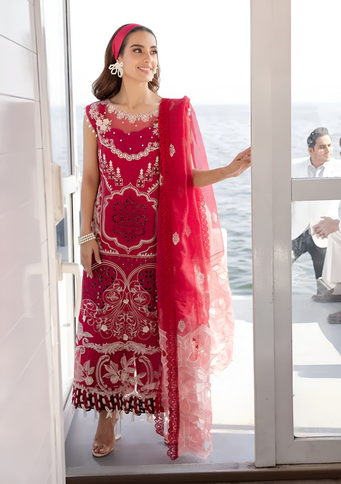 PARISHAY Summer 3PC Lawn Embroidered Suit - PR-284