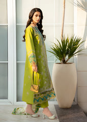 EID COLLECTION Bin Ilyas Embroidered lawn Three Piece DL-42