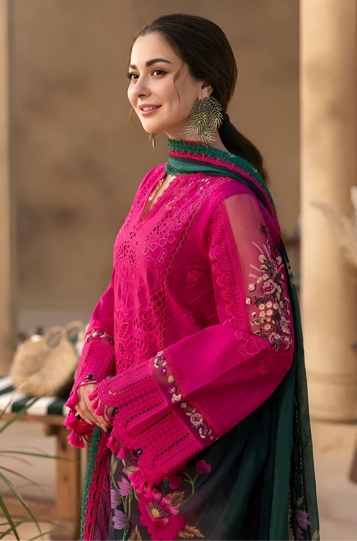 Dilkash Libas 3 Piece Embroidered Lawn DL-1010