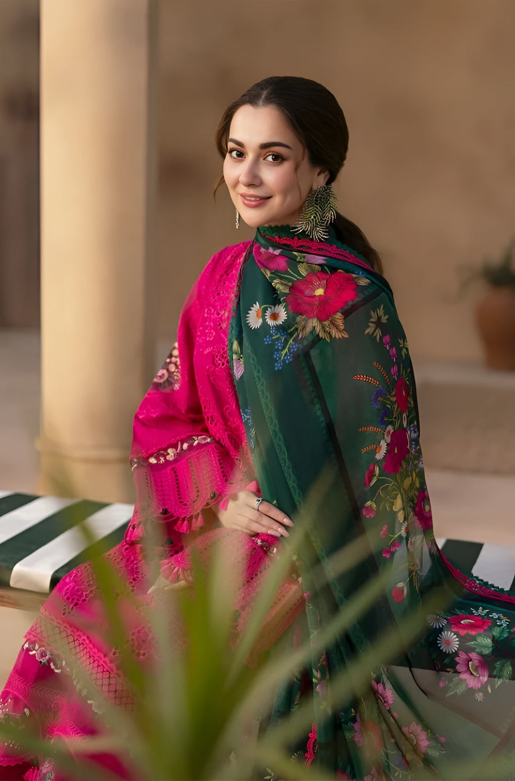 Dilkash Libas 3 Piece Embroidered Lawn DL-1010