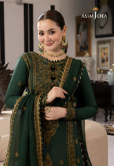 Asim jofa Embroidered Three Piece Lawn AJ-131