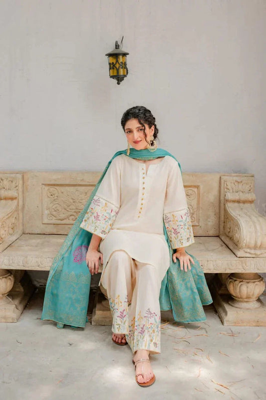 DL- Lawn Dress D- 023