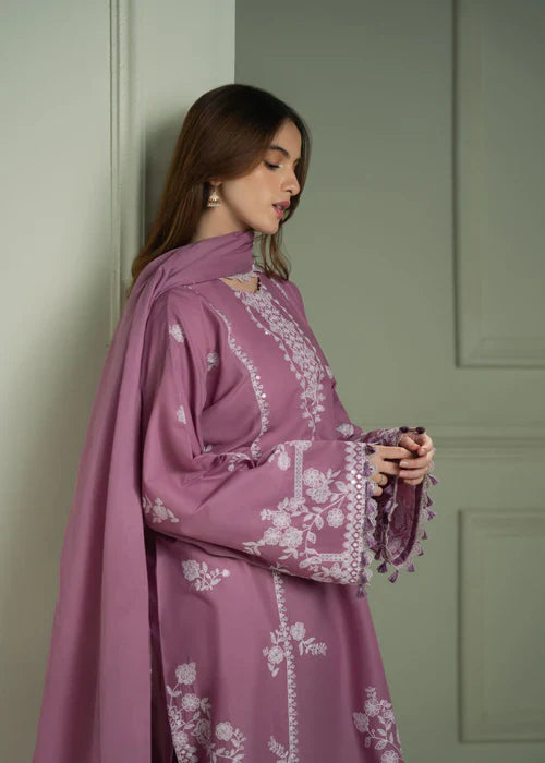 Cross Stich Eid Collection Lawan Embroidered 3 piece DL-1014