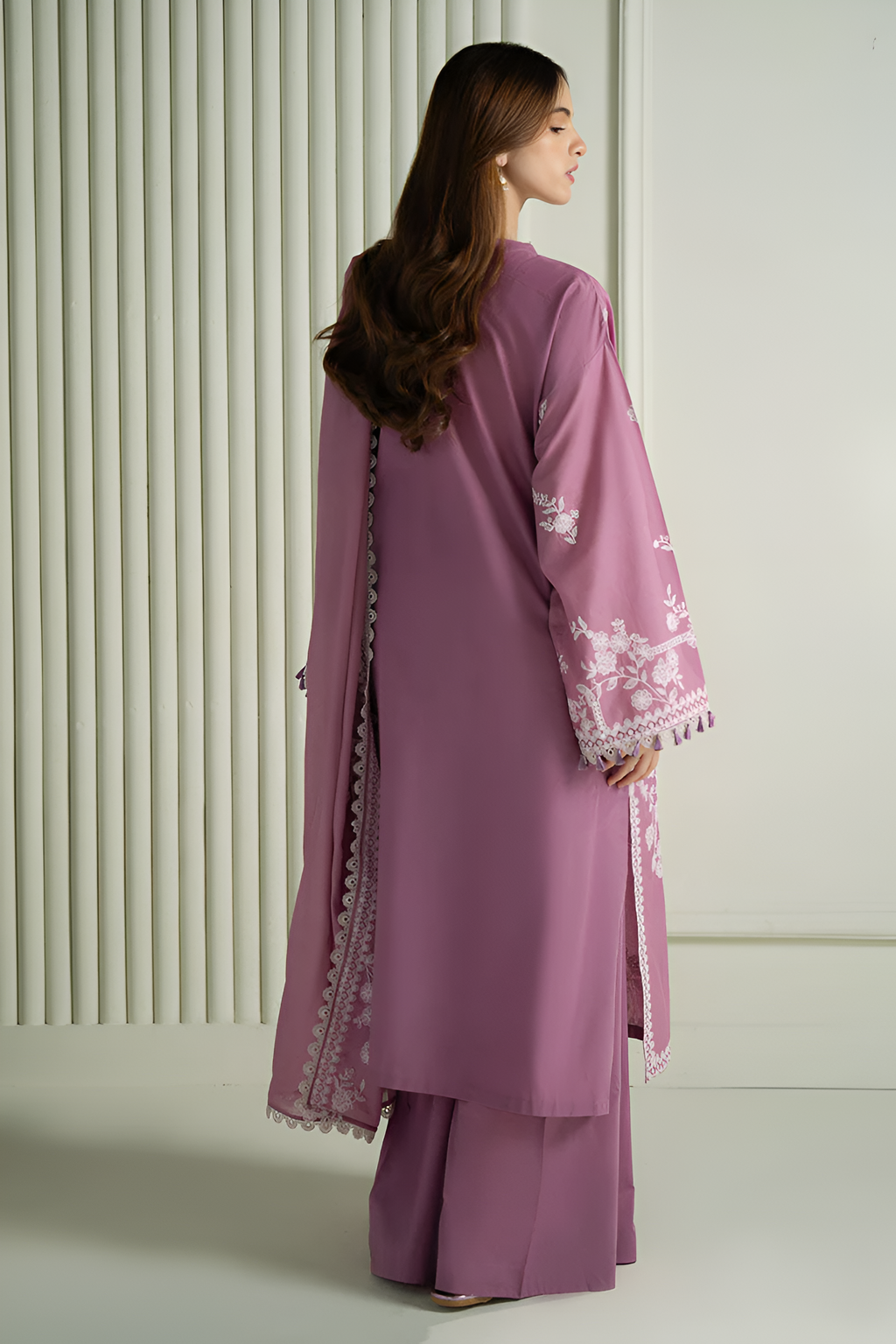 Cross Stitch 3 Piece Lawn Embroidered DL-1014