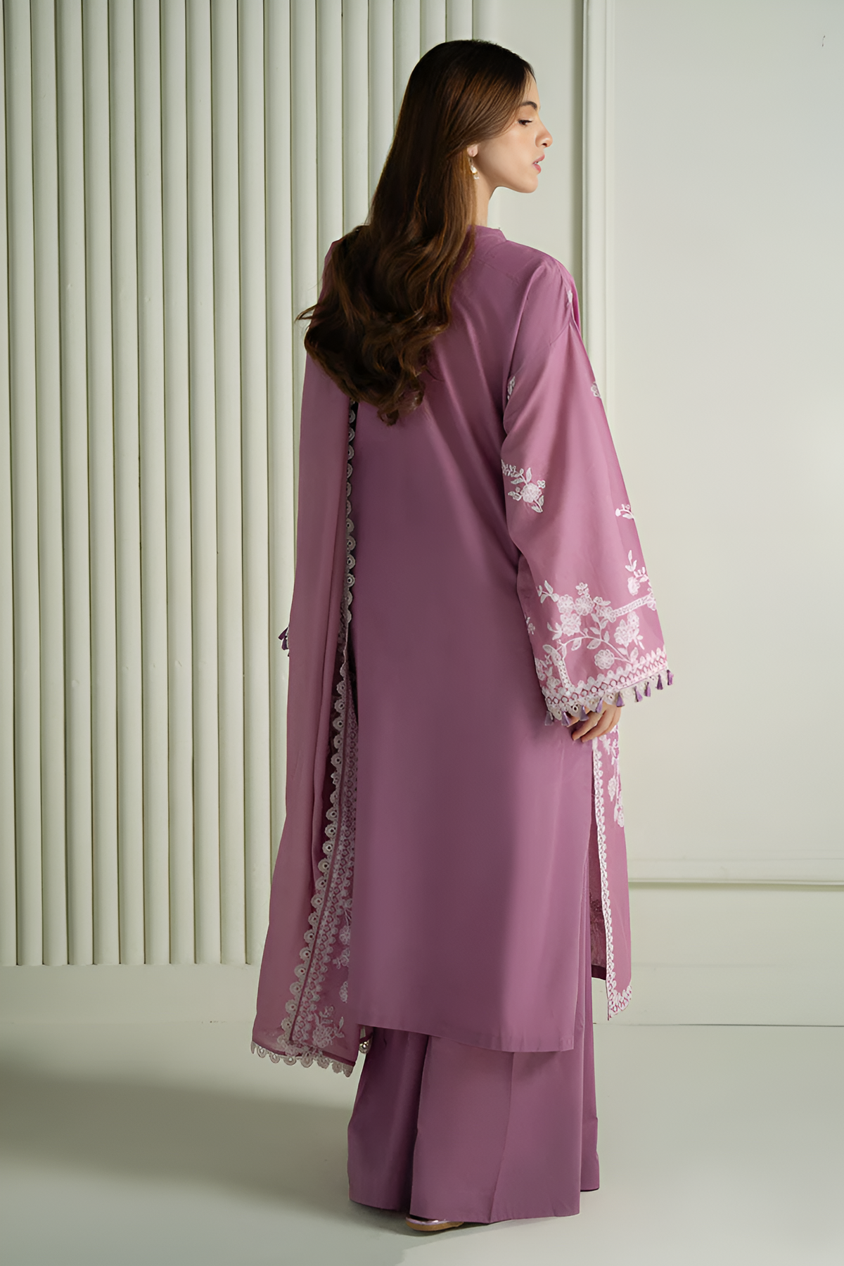 Cross Stitch 3 Piece Lawn Embroidered DL-1014