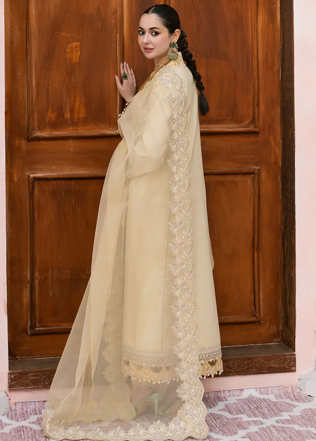 Dhanak 3-Piece Embroidered Dress D-GD T22