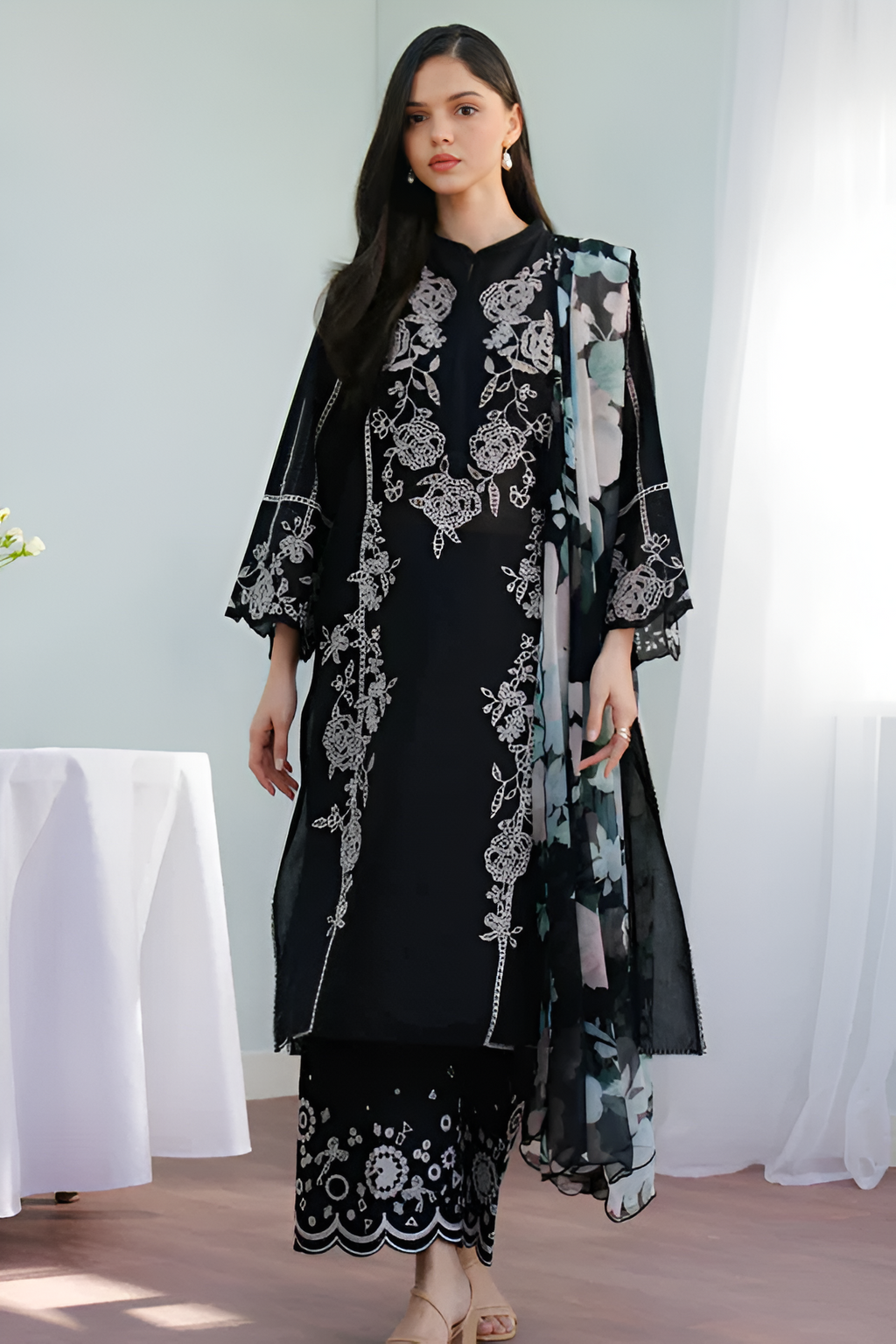 COCO Embroidered lawn 3 Piece DL-3007