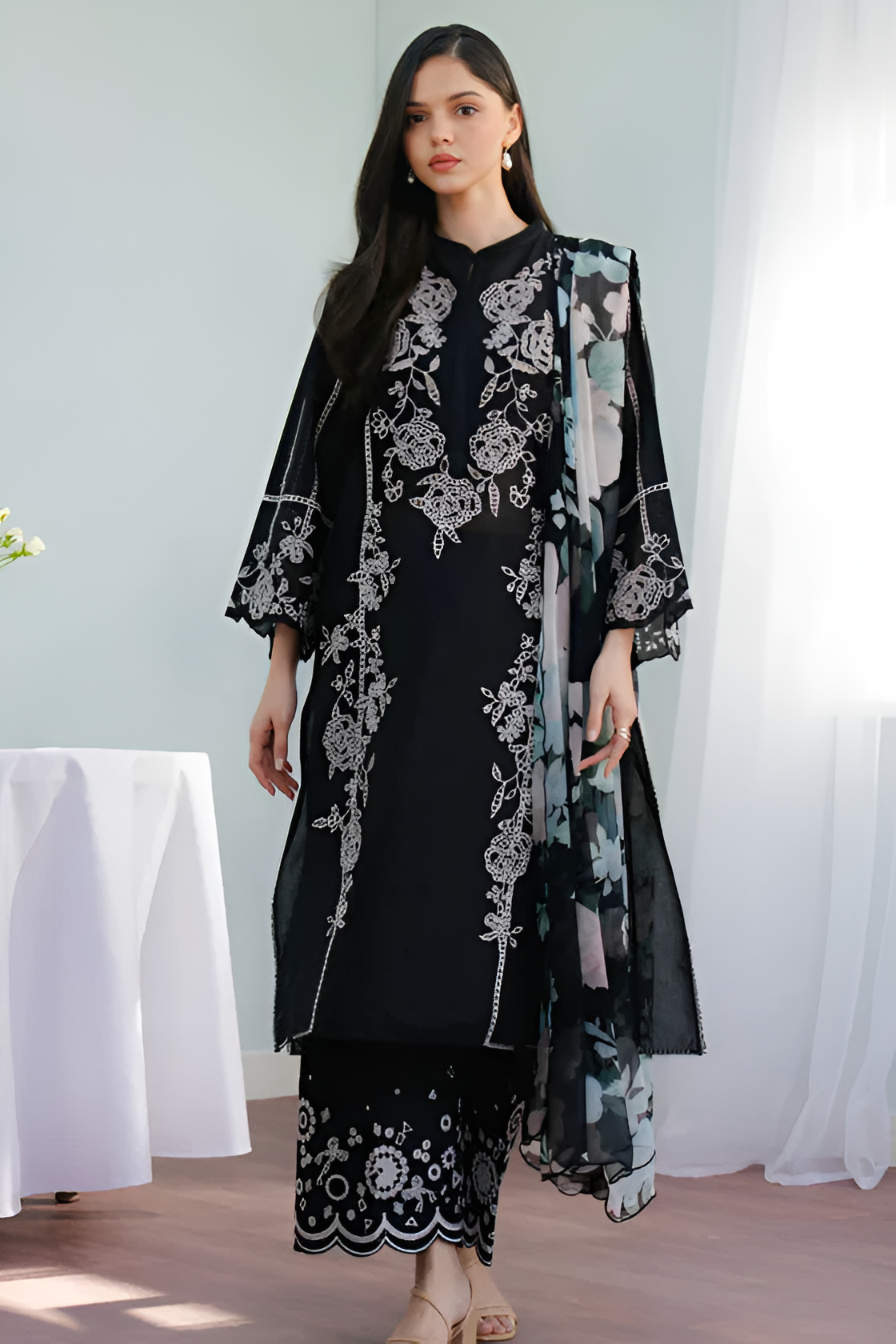 COCO Embroidered lawn 3 Piece DL-3007