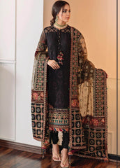 3Pc Lawn Heavy Embroidery with Embroidery Organza Dupatta. D-13143