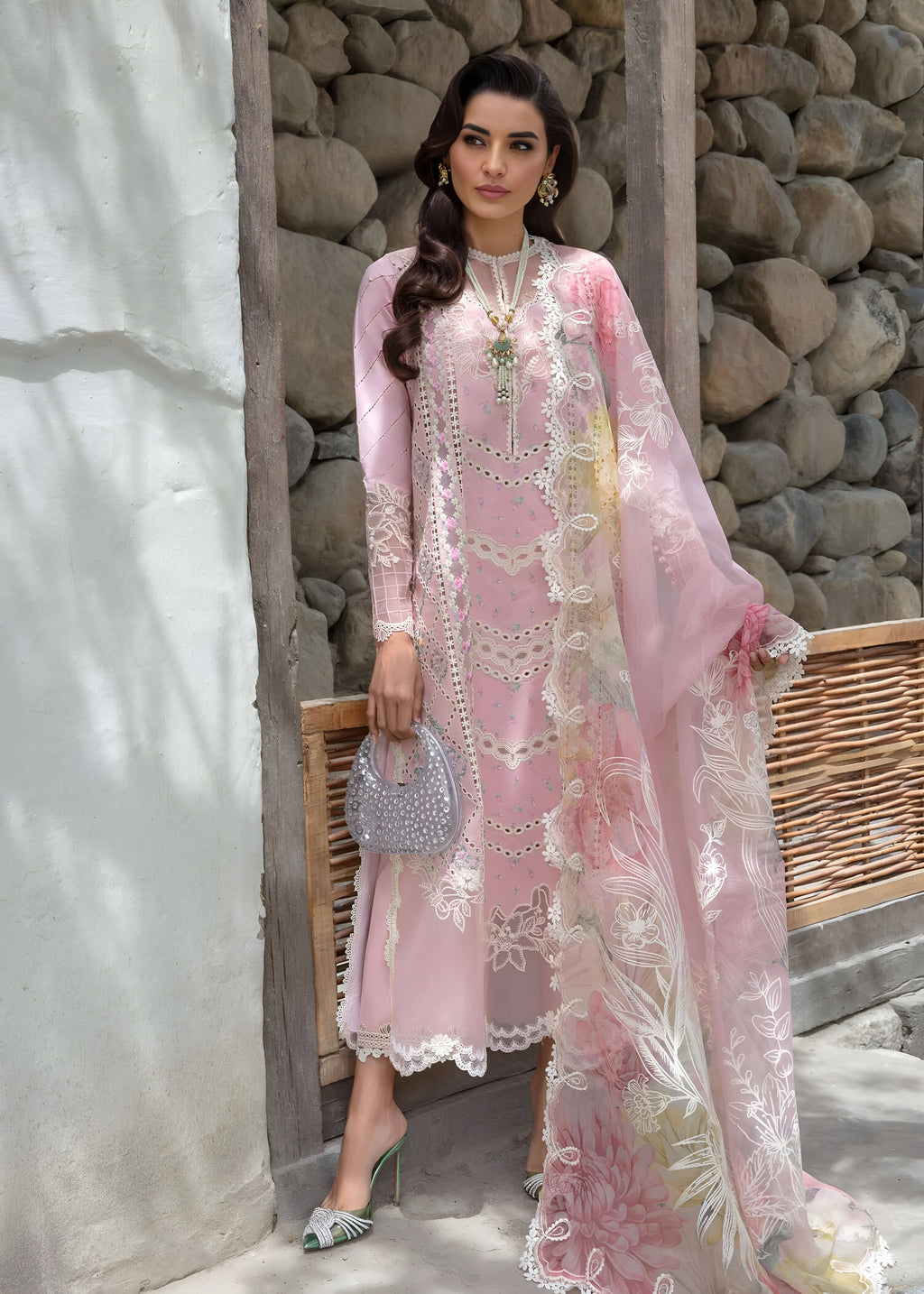 Crimson Luxury Lawn Embroidered 3 Piece DL-103