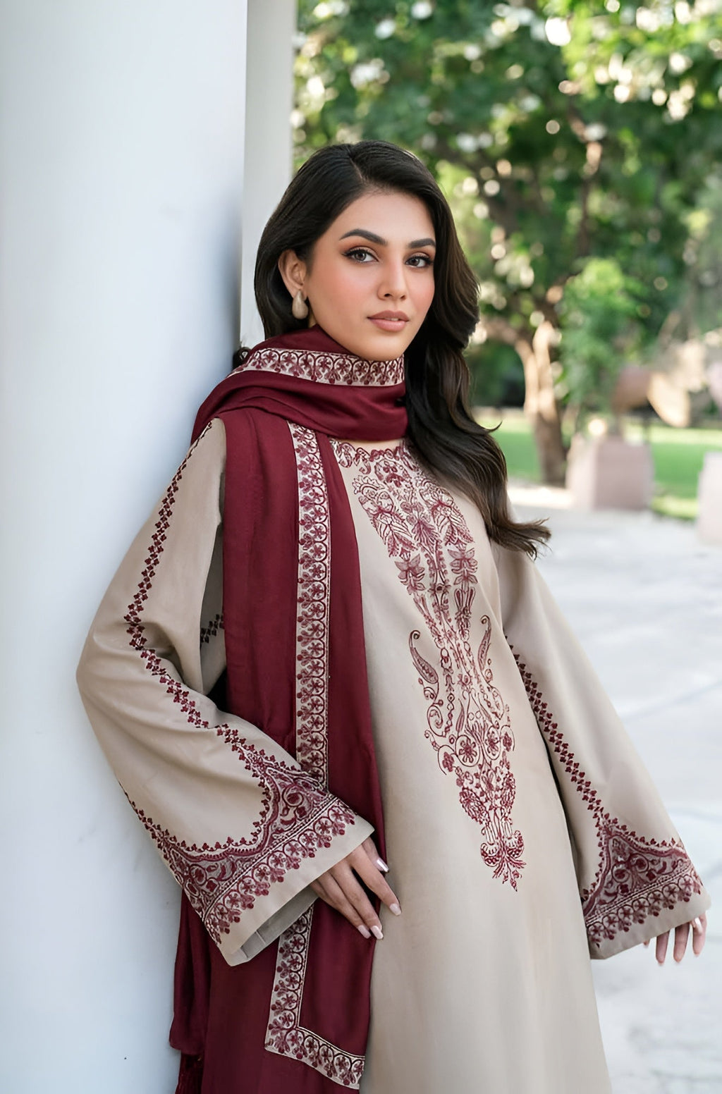 Baroque Lawn 3 Piece Embroidered DL- 1002