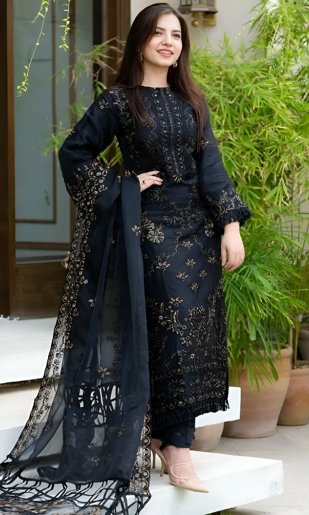 Khaadi Embroidered Lawn 3 Piece DL-084