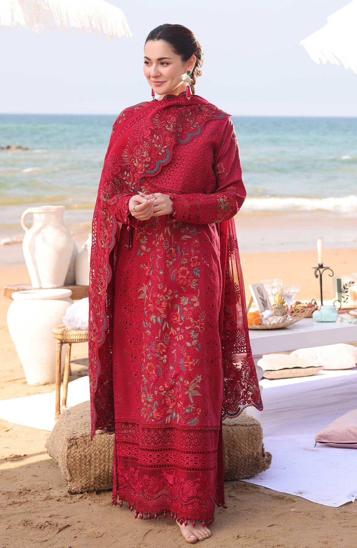 Dhanak 3-Piece Embroidered Dress D-GD T23