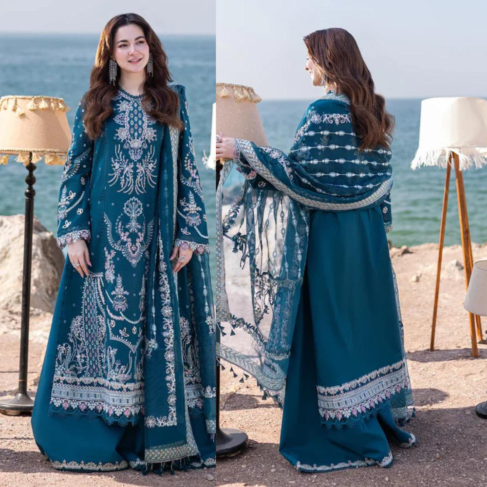 Dilkash Libas 3-Piece Embroidered Lawn DL-577